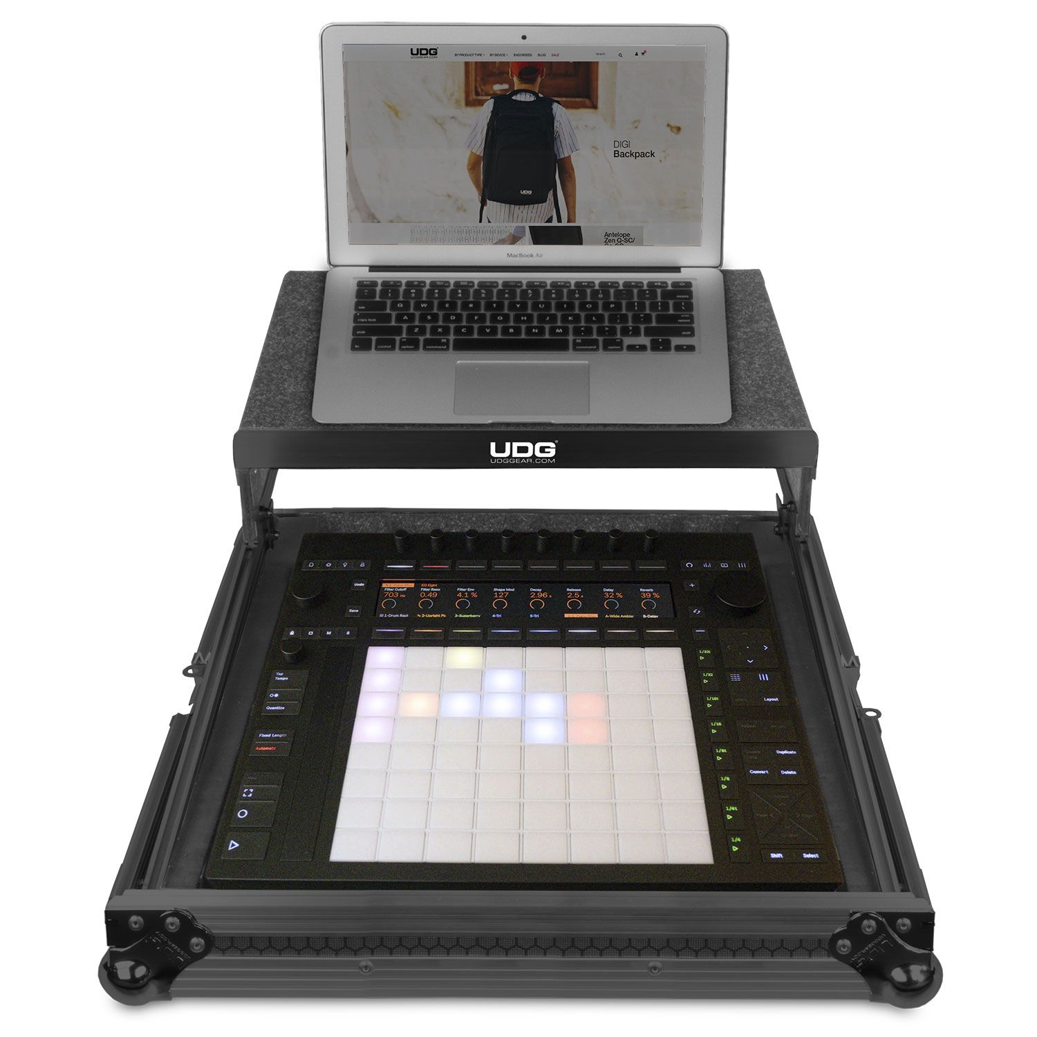 U91091BL FLT CASE ABLETON PUSH 3 BLACK PLUS (L)